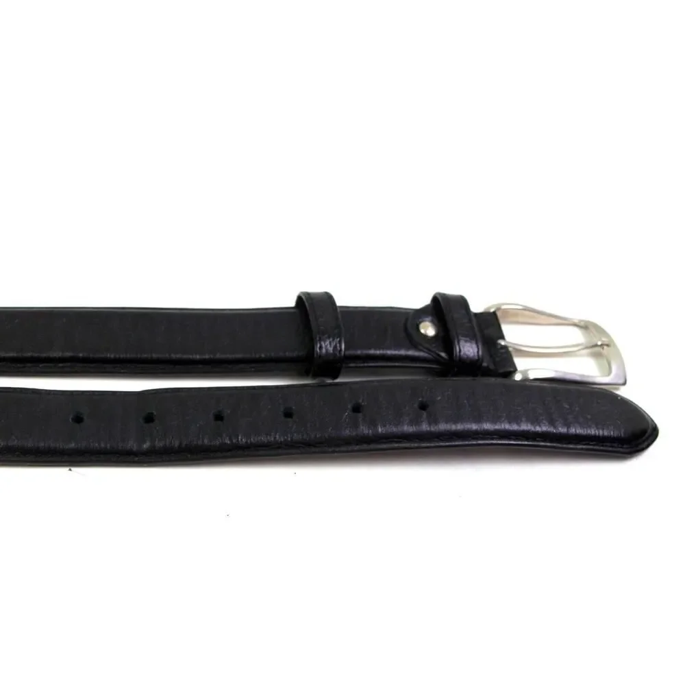 Novin Leather BLACK REAL LEATHER 1 1/4